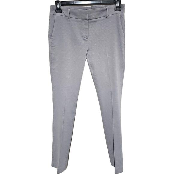 Adrienne Vittadini Pants Womens Size 8 Gray White Polka Dot Office Business - Picture 1 of 8